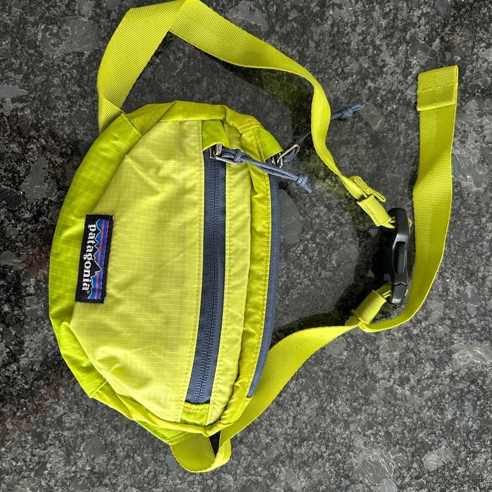 Patagonia Neon Green Belt Bag